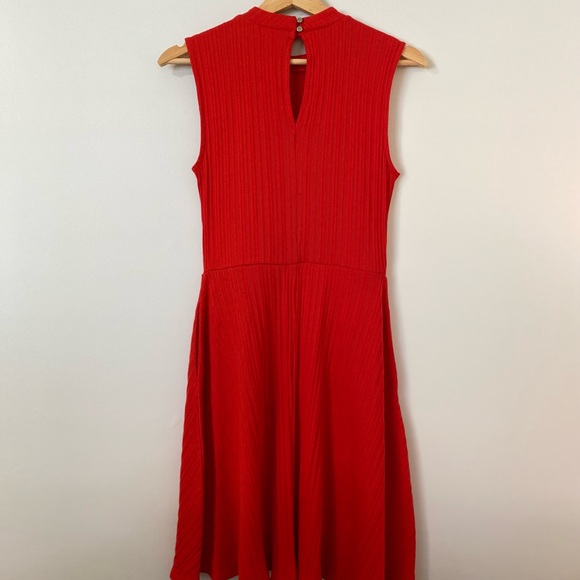 New York & Company Cotton Dress - Stretch XS - Red - Picture 2 of 4